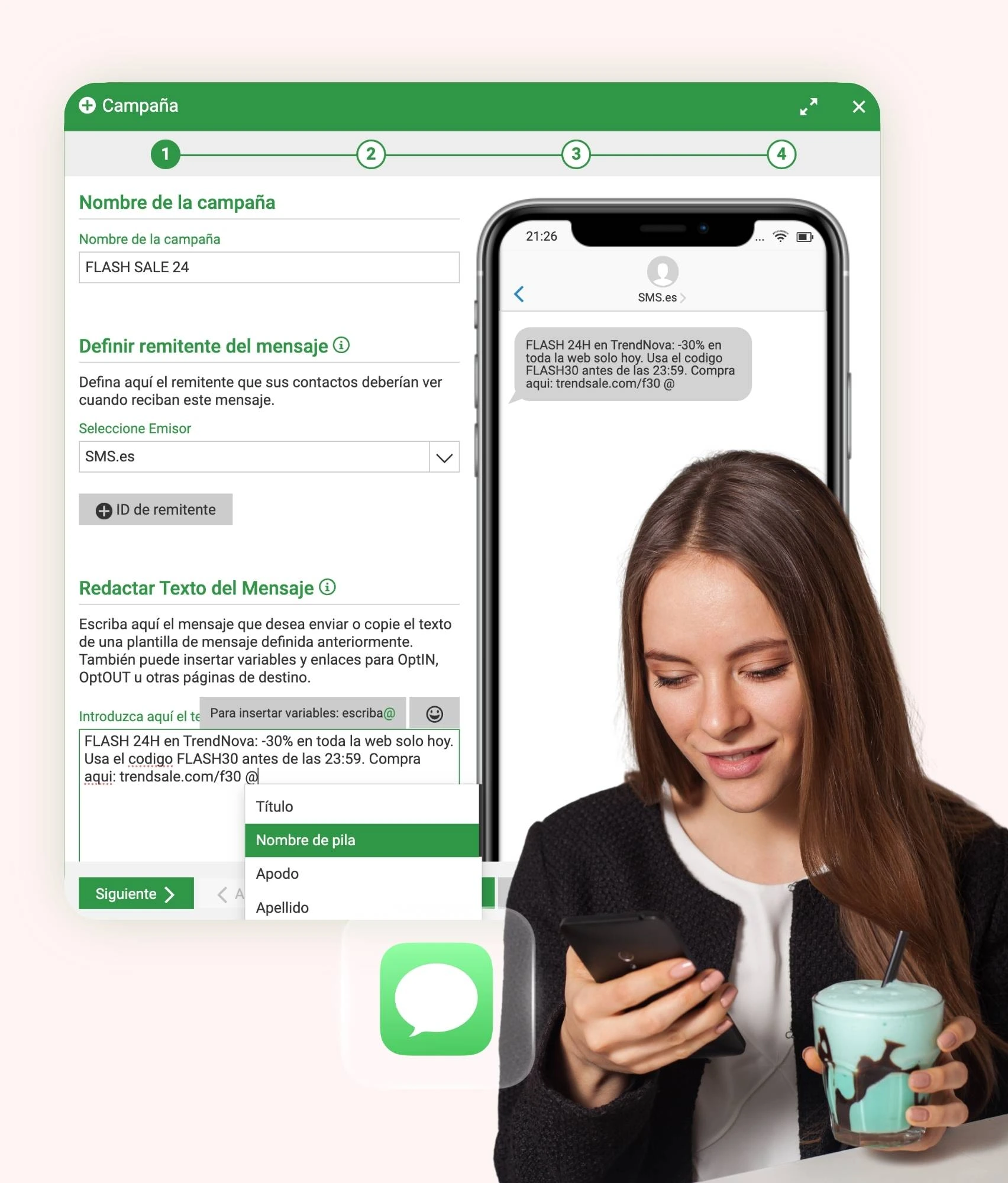 Plataforma de SMS masivo para empresas