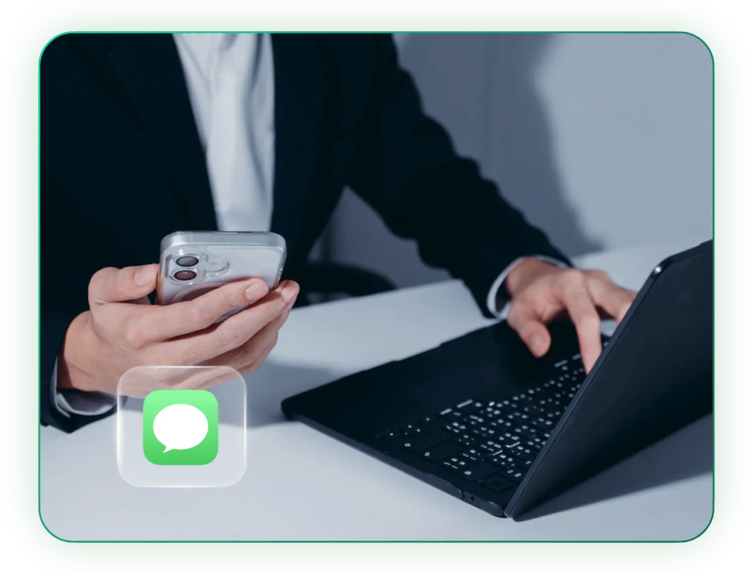 Equipo de sms.es en evento tecnológico — plataforma española de SMS masivo y mensajería empresarial