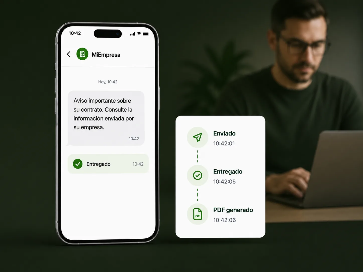 Casos de uso empresariales para SMS certificado